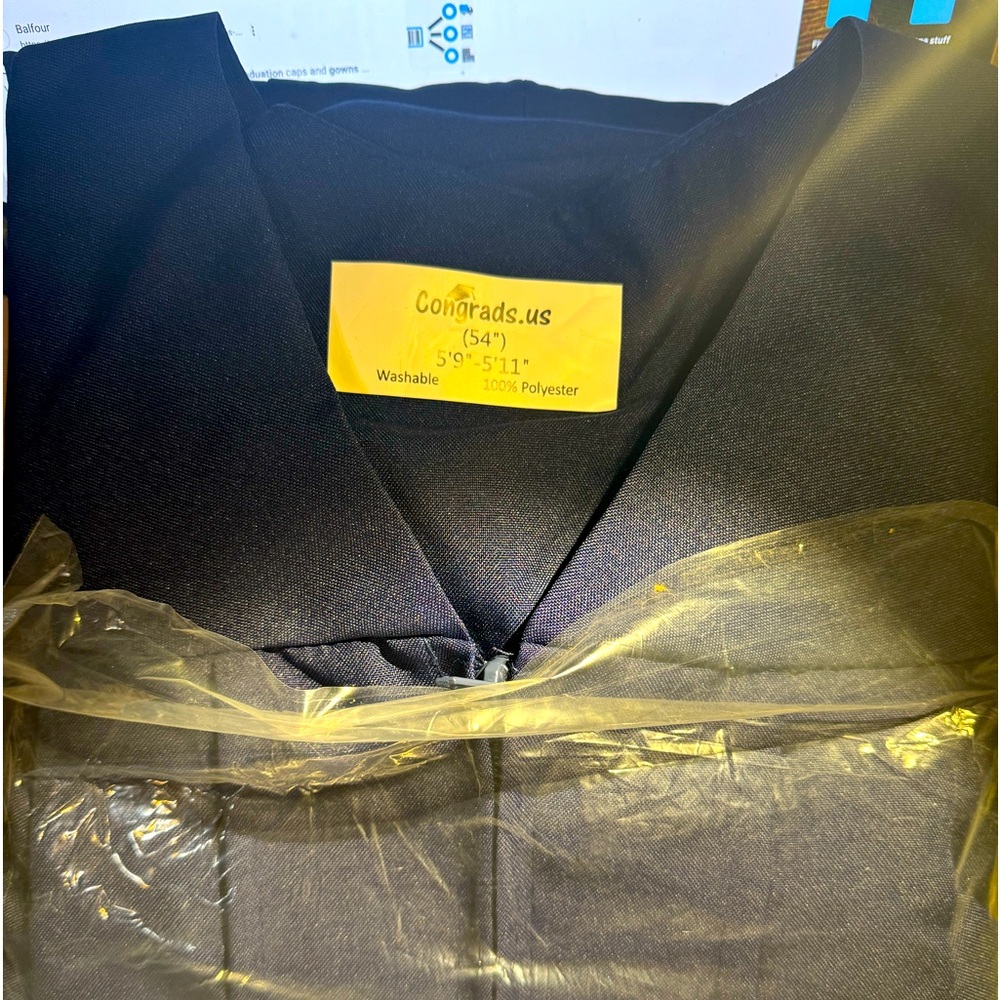 Graduation cap & gown-dark blue! Cloth/new
